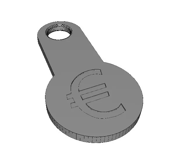 **Đồng xu giỏ hàng € cho máy in 3D**