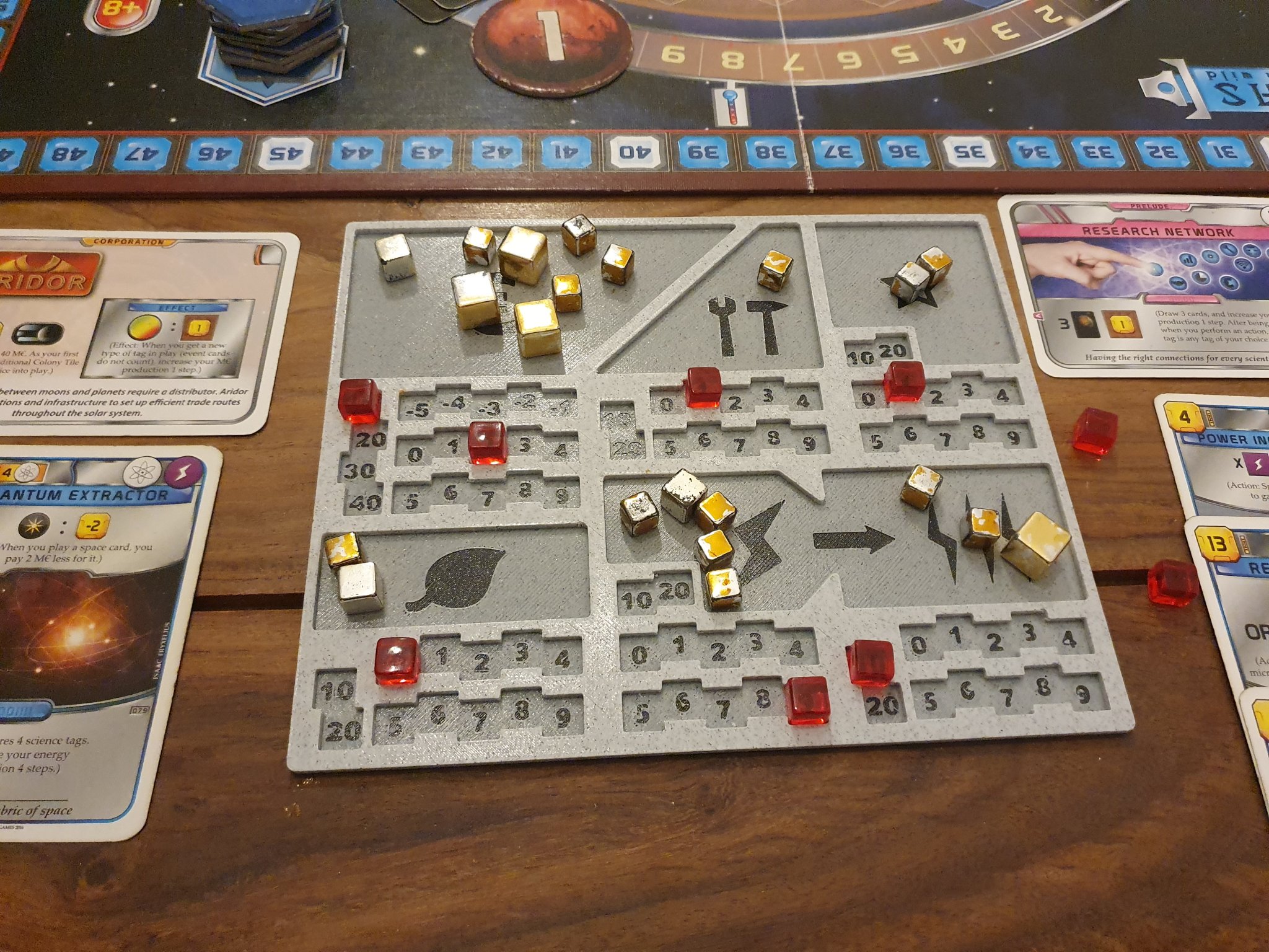 Bảng chơi cho người chơi Terraforming Mars