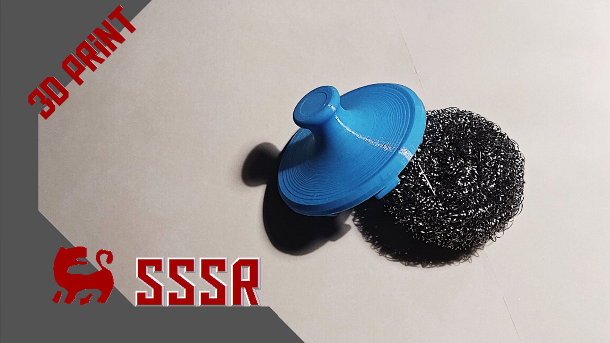 Tay cầm xoắn kim loại cho bóng thép in 3D