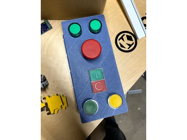 Hộp nút cho nút/đèn 22mm gắn bên hông trên thanh 1010