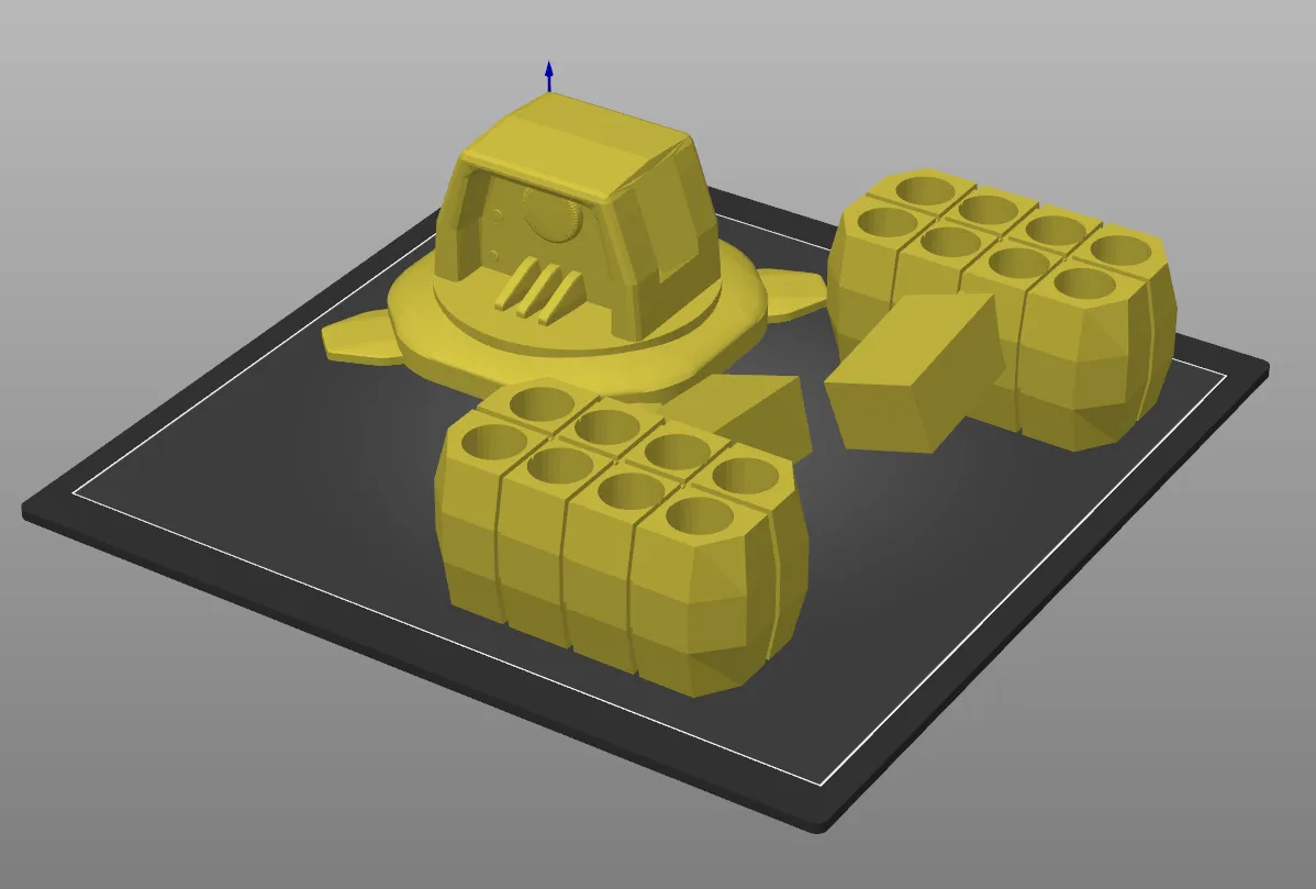 Giá đỡ pin hình tên lửa độc đáo cho pin AA và AAA