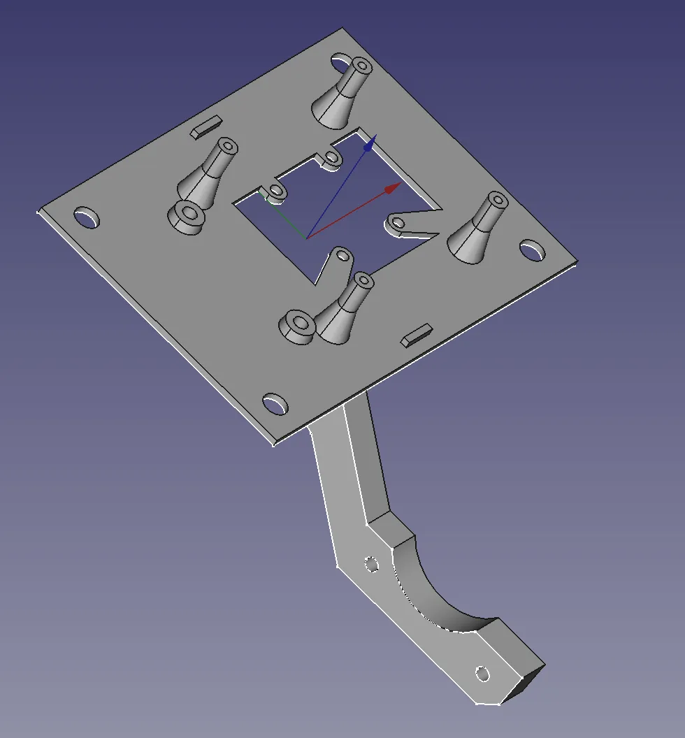Giá đỡ cho RPI4 và màn hình 5 inch trong hộp Prusa