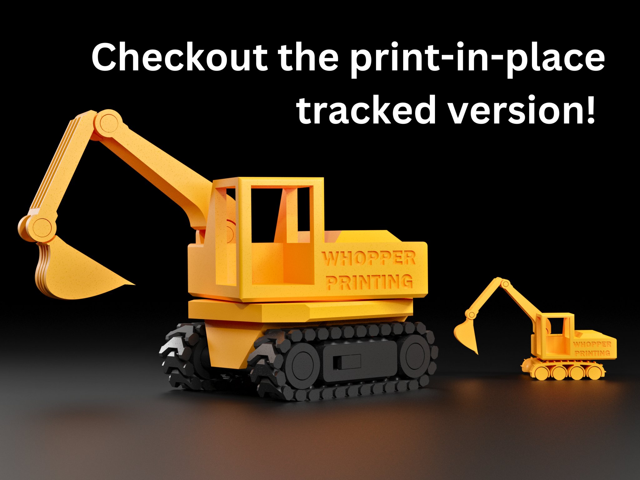 Xe đào in tại chỗ Trenchy cho mô hình in 3D