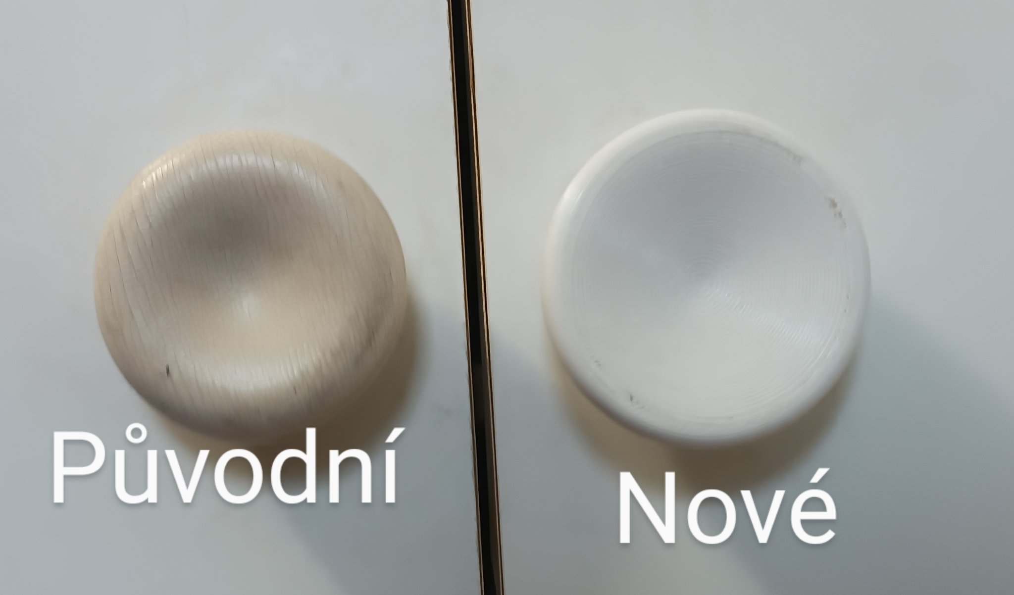 Cán cửa với lỗ vít tự khoan đường kính 3 mm