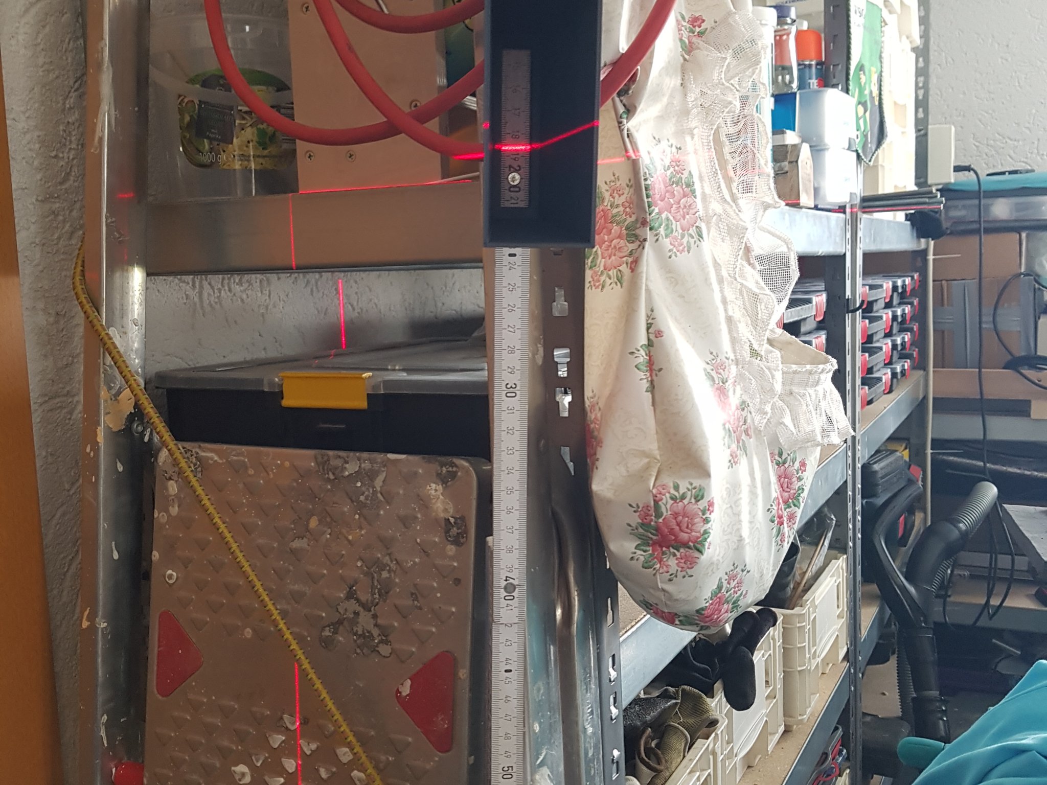 Giá đỡ laser cho máy đo chiều dài trong điều kiện ánh sáng kém