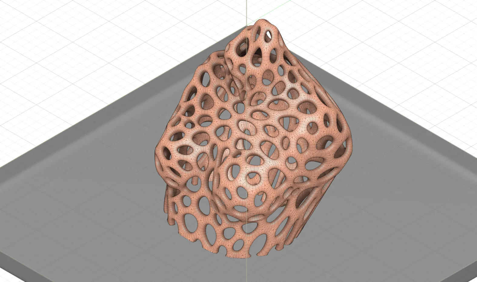 Tượng bán thân phụ nữ hồng báo phong cách Voronoi