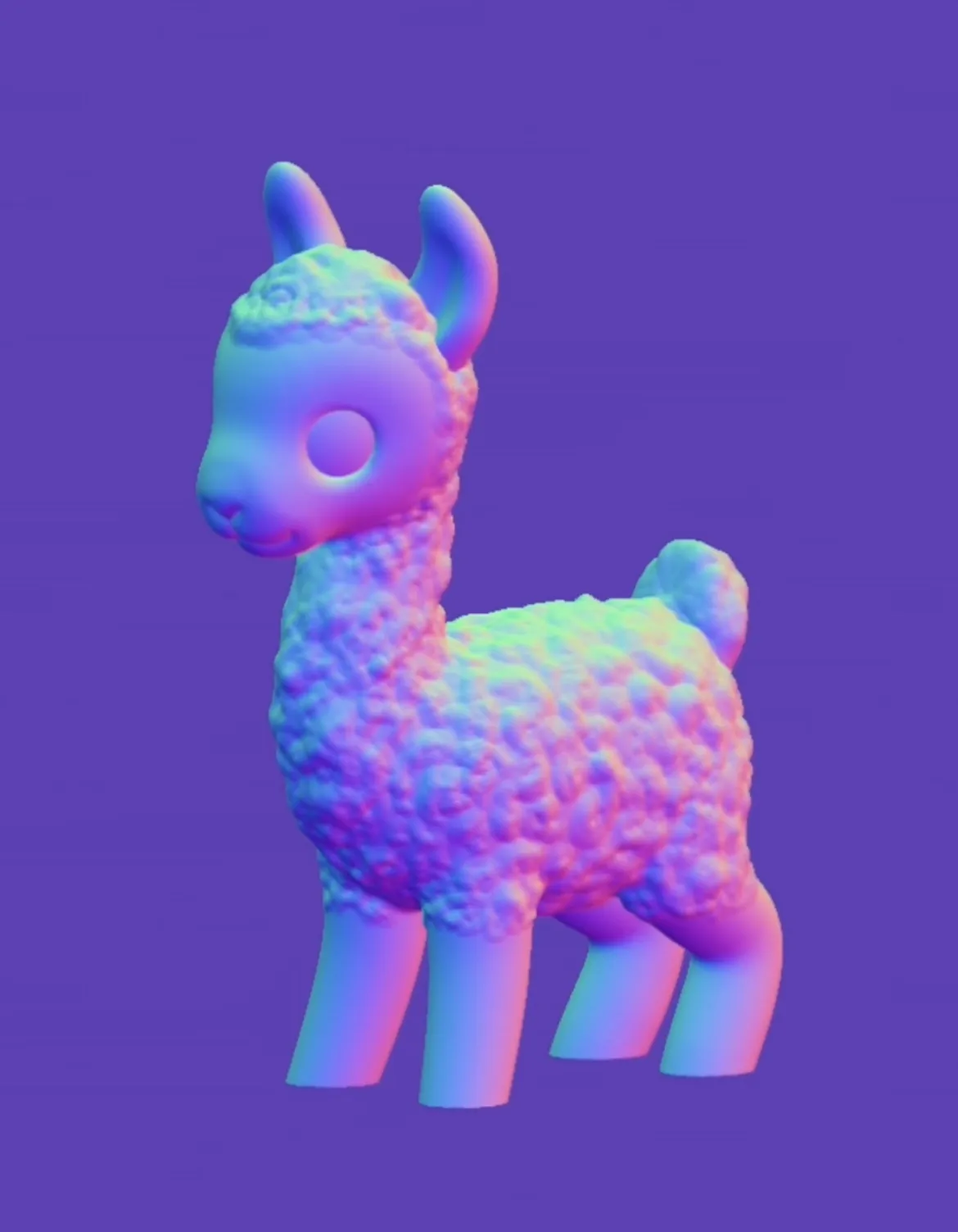 Thú cưng bàn làm việc hình alpaca con dễ thương