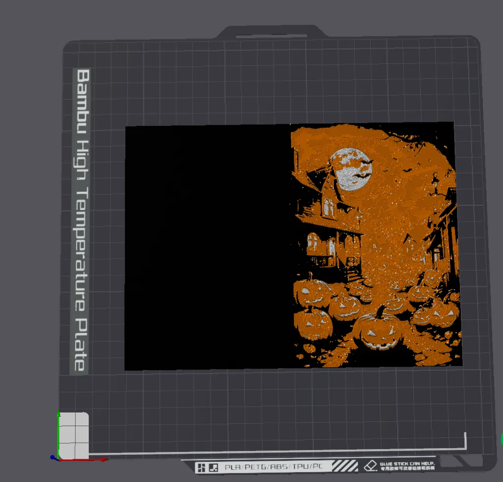 Thẻ chúc mừng Halloween hình ngôi nhà ma quái với bí ngô