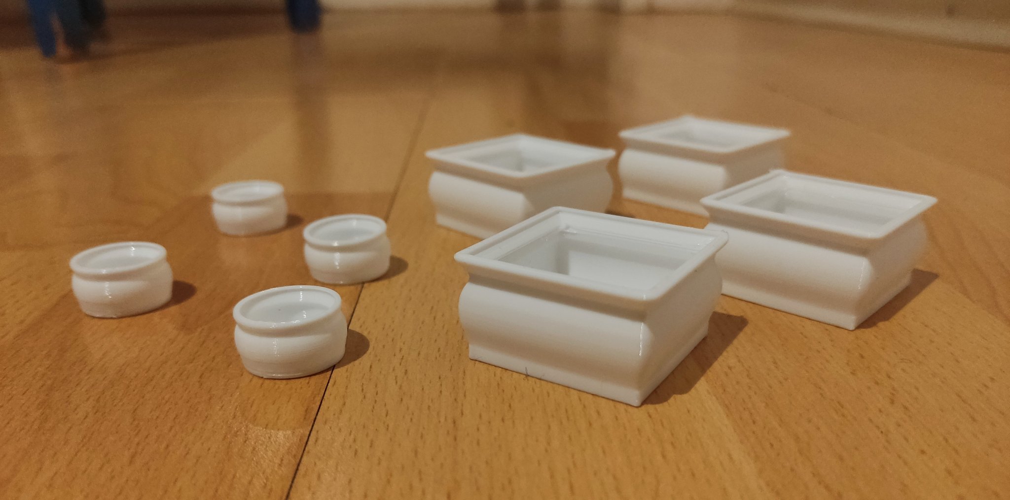 Bộ đệm chân ghế hình tròn và vuông cho in 3D