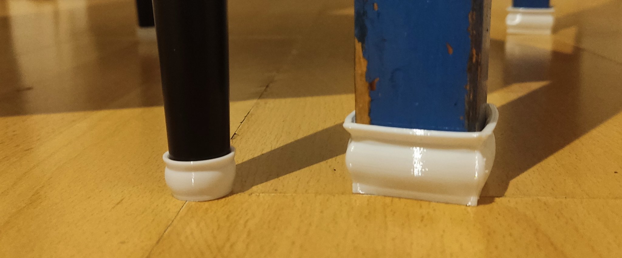 Bộ đệm chân ghế hình tròn và vuông cho in 3D