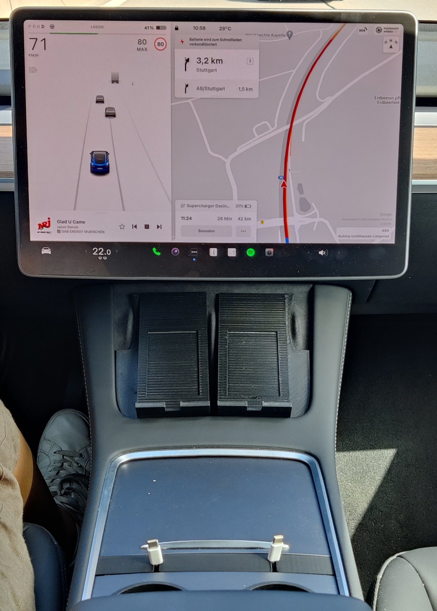 Giá đỡ điện thoại/Router cho Tesla Model Y 2022/2023