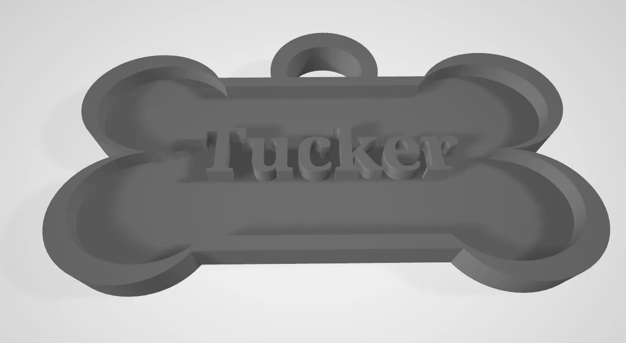 Thẻ tên chó đơn giản 2 màu với hơn 100 tên phổ biến