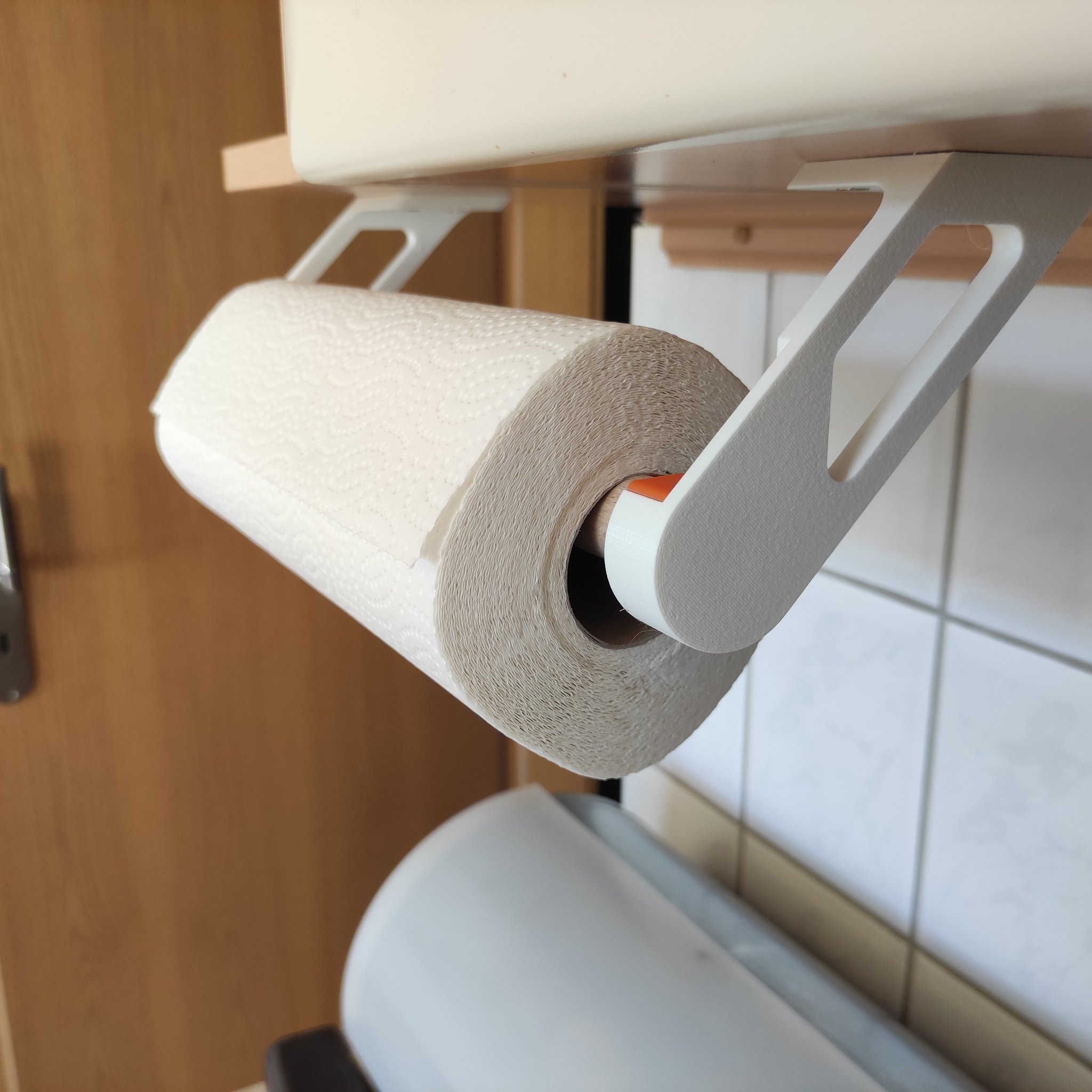 Máy phân phát giấy ăn treo dưới kệ bếp có thể vặn vít