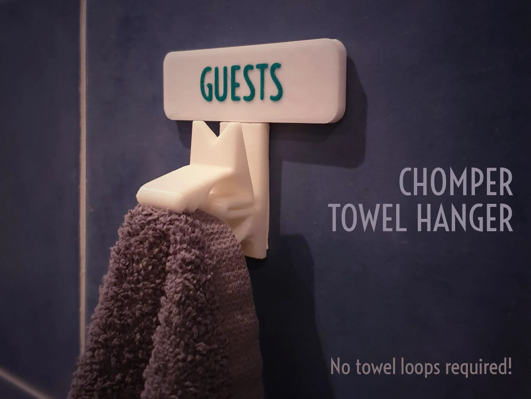 Giá treo khăn tay Chomper độc đáo và tiện lợi