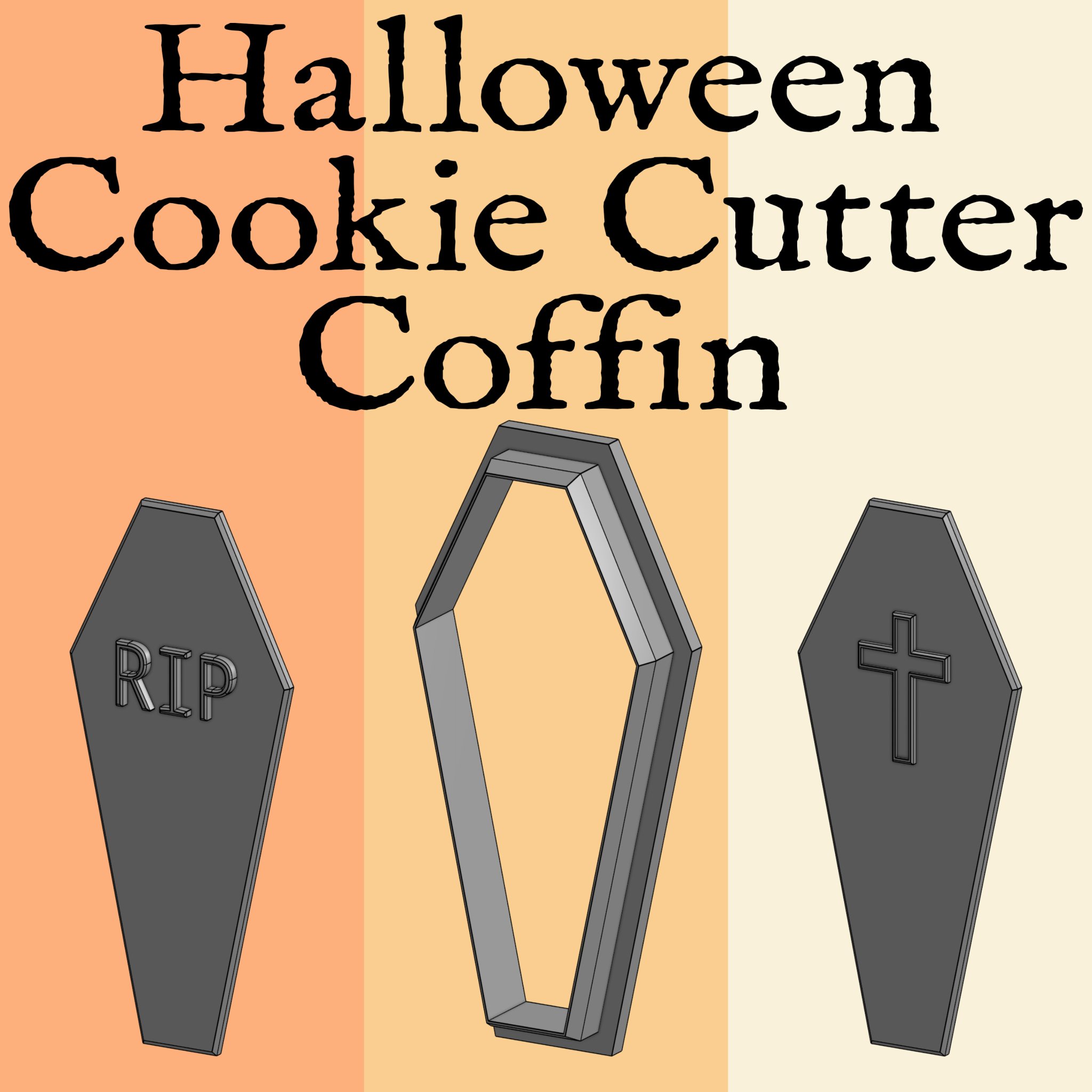 Khuôn bánh quy hình quan tài V1 kích thước 5x3 inch