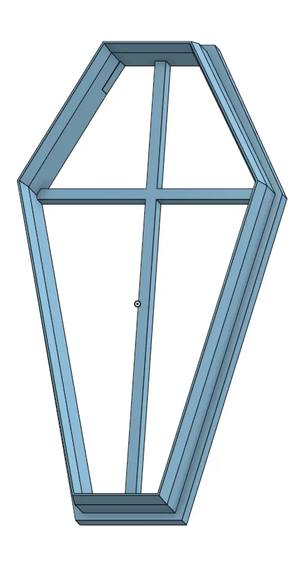 Khuôn bánh quy hình quan tài V1 kích thước 5x3 inch