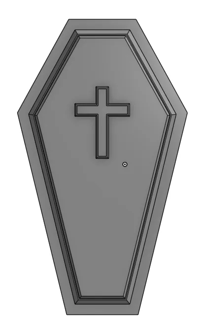 Khuôn bánh quy hình quan tài V1 kích thước 5x3 inch