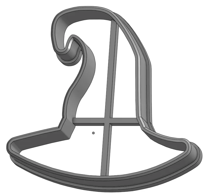 Cutter bánh quy hình chiếc mũ phù thủy 4"x3