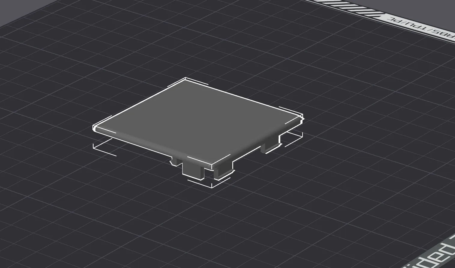 Nắp che Bambu X1C/P1P phẳng không logo