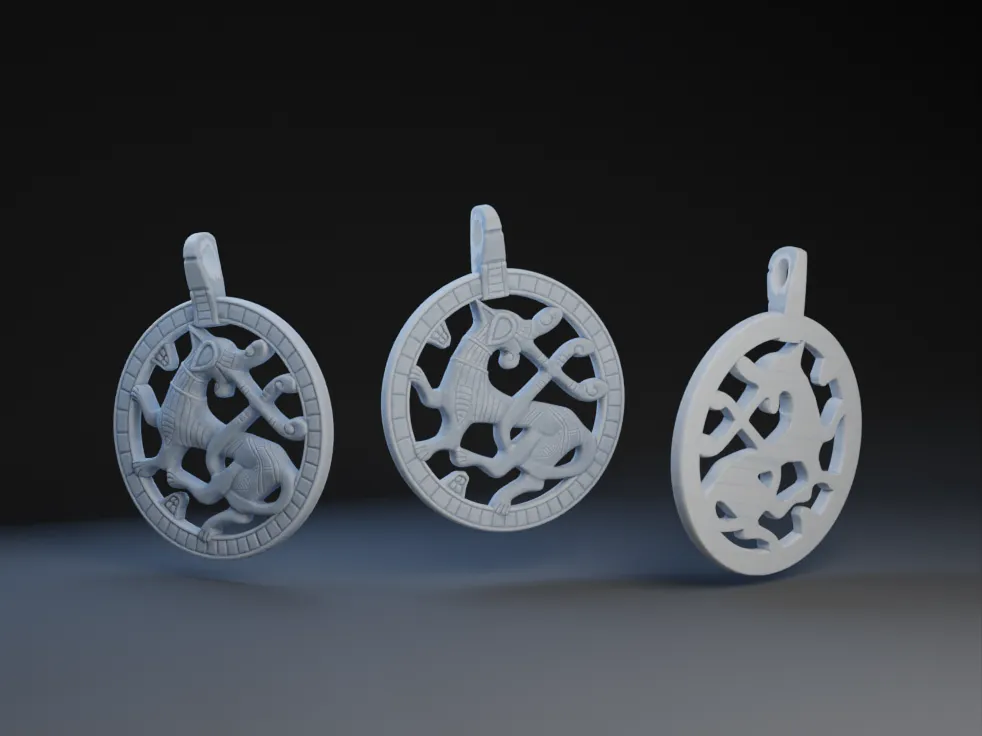 Mặt dây chuyền ngựa Celtic từ Isle of Man