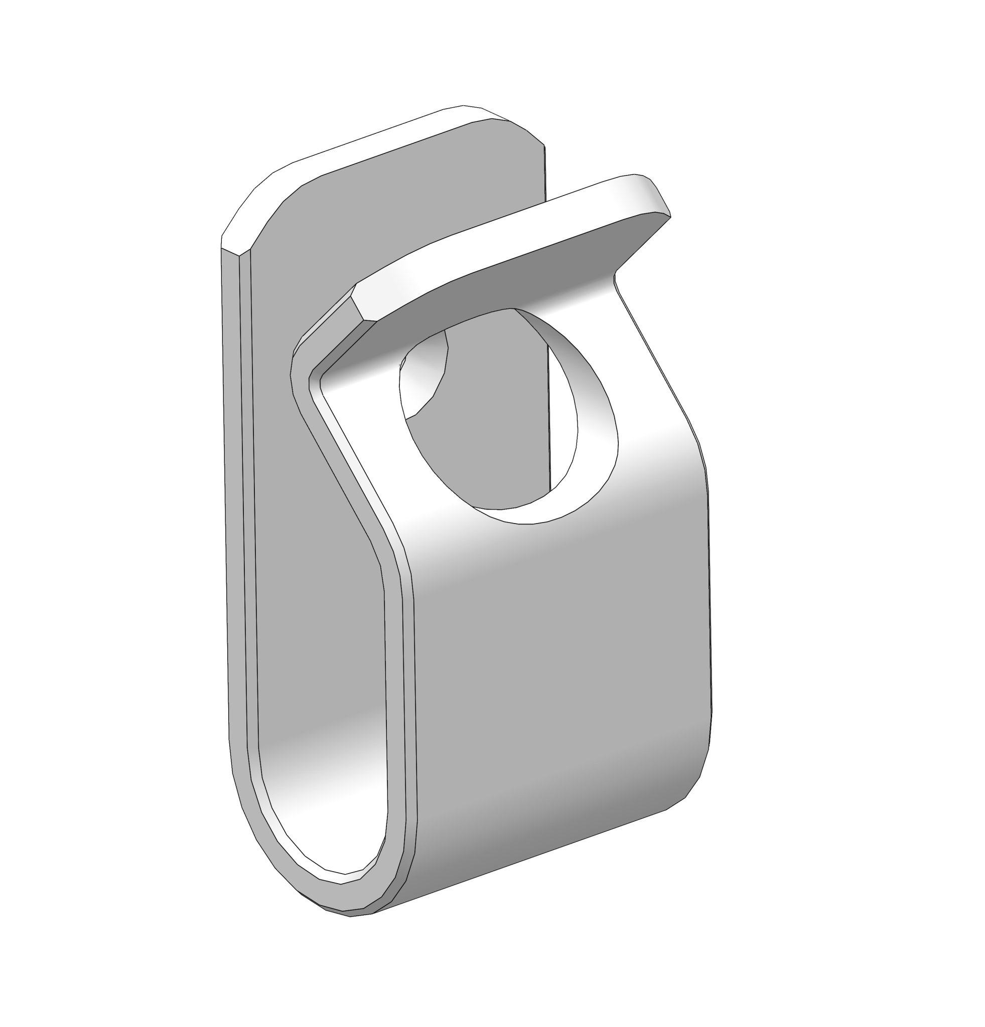 Kẹp dây cáp gắn tường đơn giản cho 2-3 sợi dây