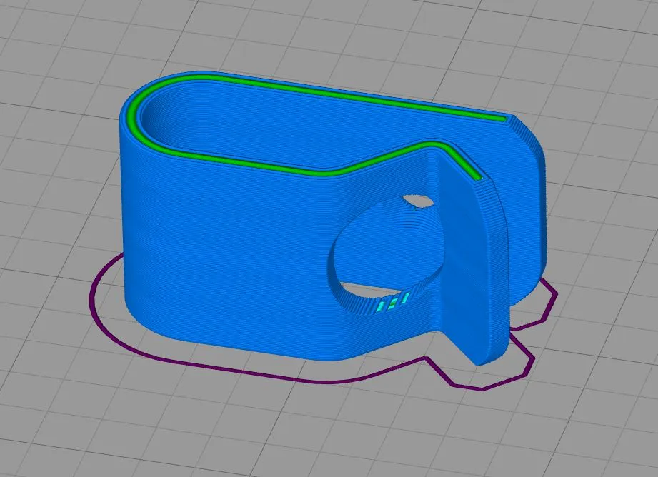 Kẹp dây cáp gắn tường đơn giản cho 2-3 sợi dây