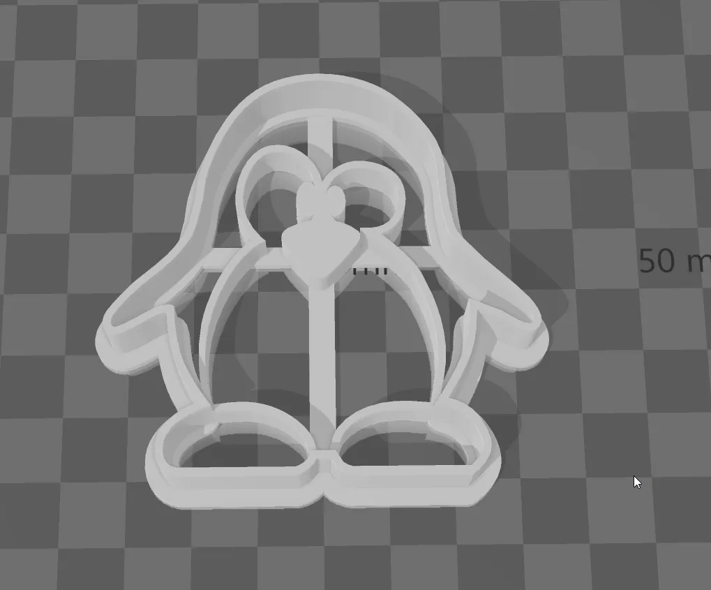 Cutter bánh quy Tux với thiết kế thấp cho sự kiện TuxCon