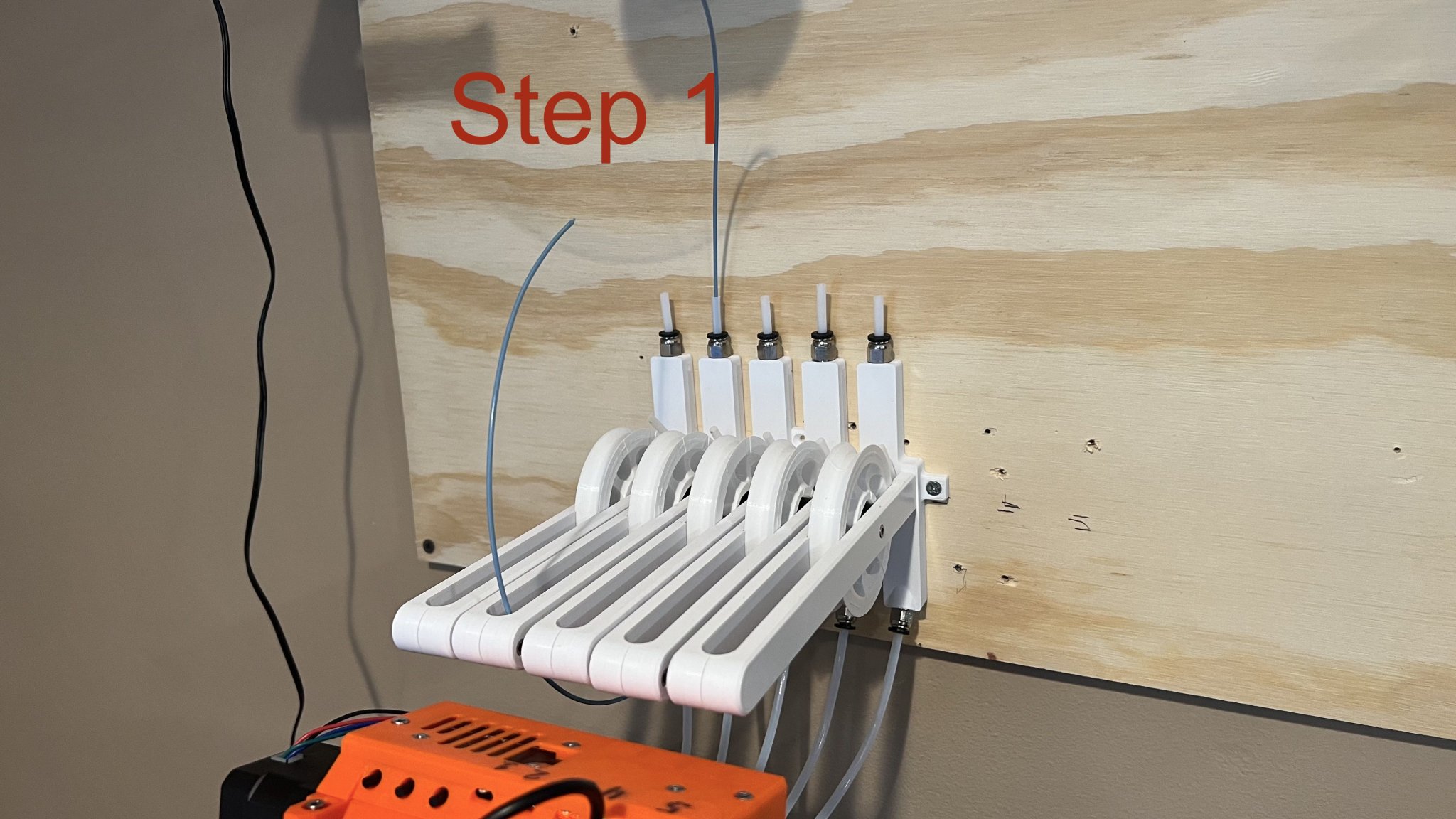 Bộ đệm filament 5 bánh xe cải tiến cho máy in 3D