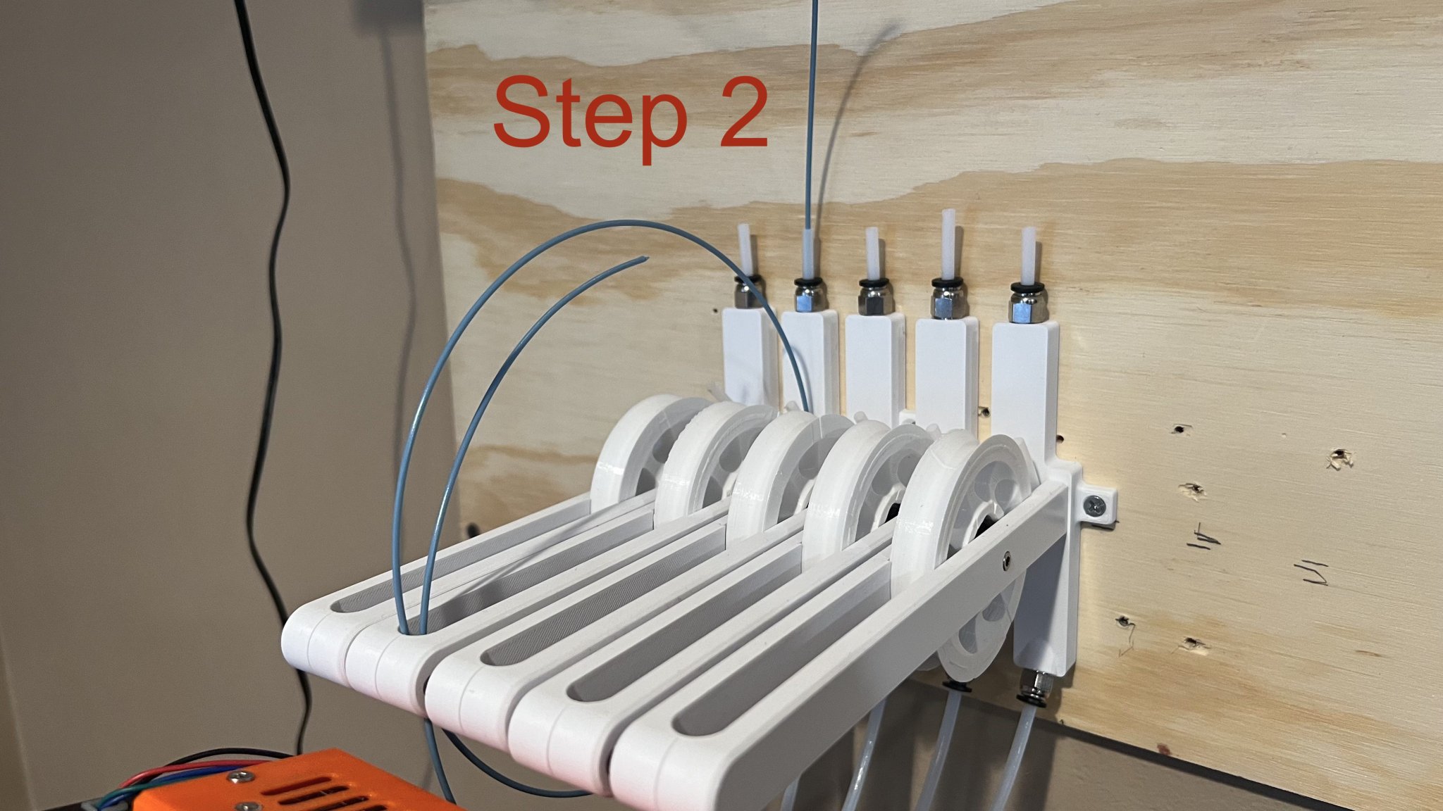 Bộ đệm filament 5 bánh xe cải tiến cho máy in 3D