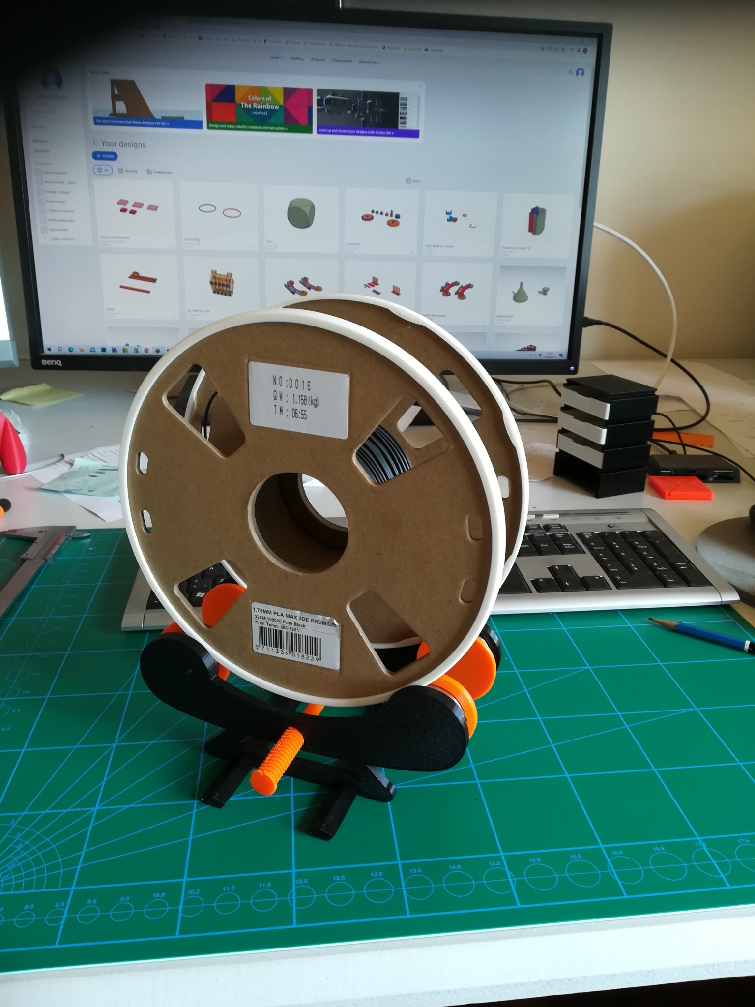 Vòng giữ cuộn giấy bìa cho máy in 3D