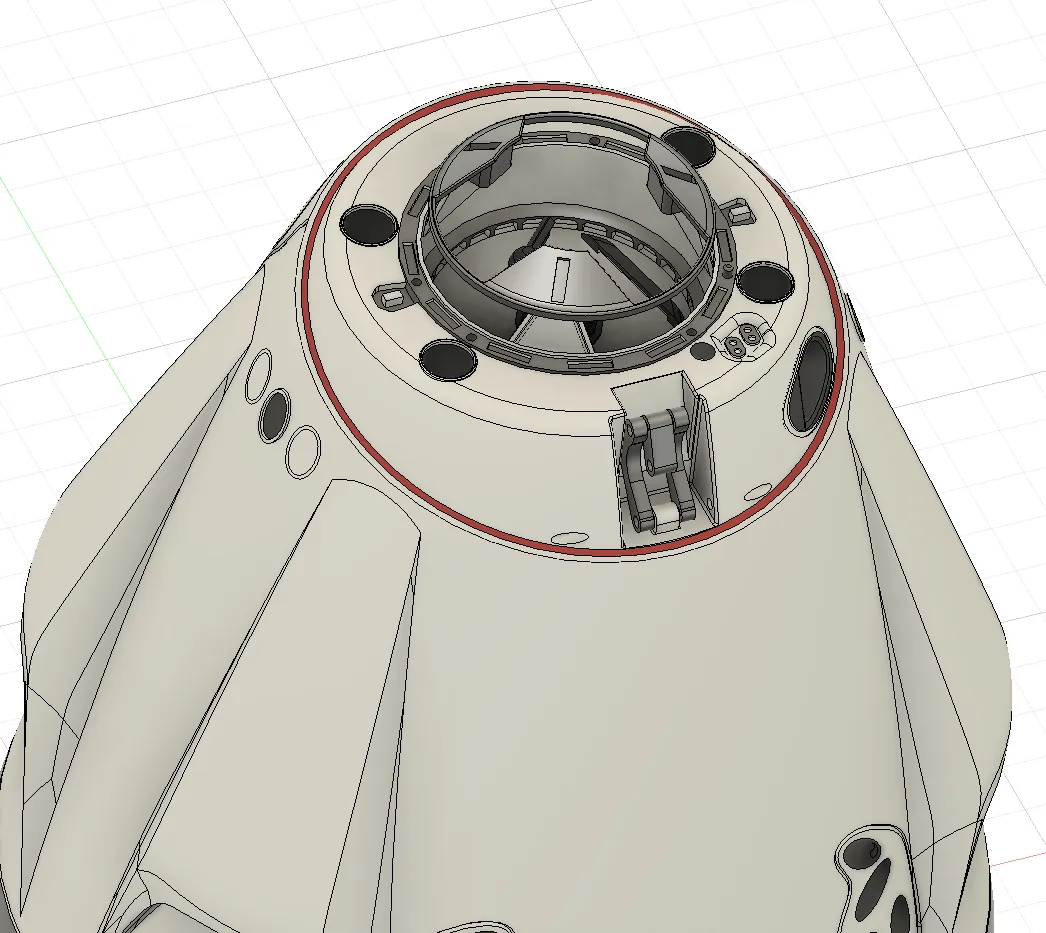 Capsule Crew Dragon của Spacex với thiết kế mở nắp