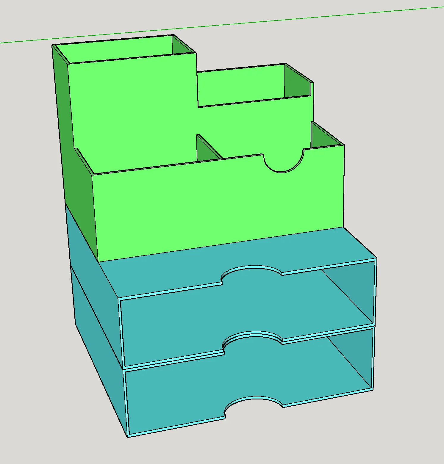 Bộ tổ chức bàn làm việc GT89 với dung tích lớn