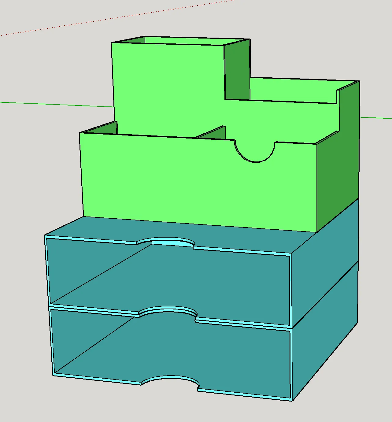 Bộ tổ chức bàn làm việc GT89 với dung tích lớn