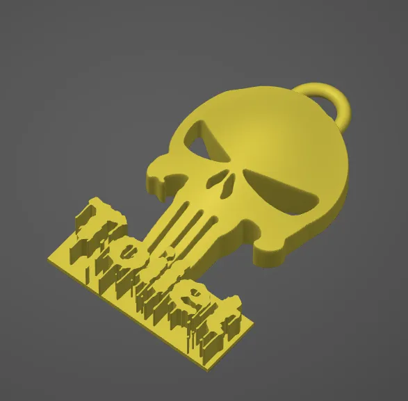 Móc khóa toilet Punisher độc đáo