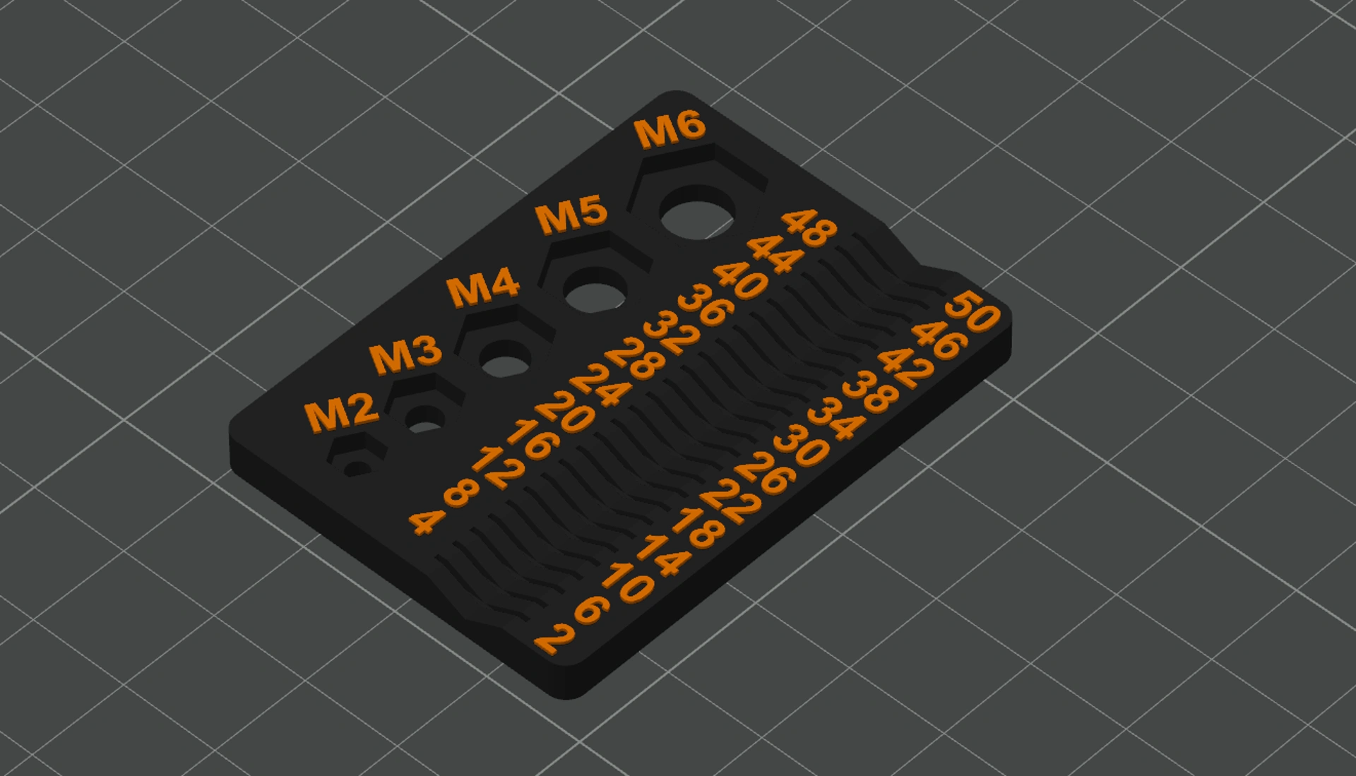 Thước đo vít nhỏ gọn cho fasteners M2 - M6