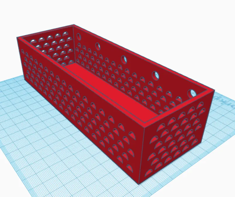 Giỏ treo dài có lỗ gắn móc