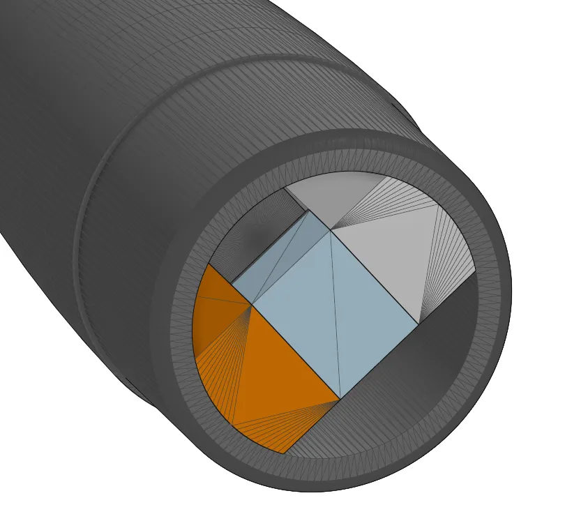 Đầu phun tên lửa mô hình với kích thước chính xác