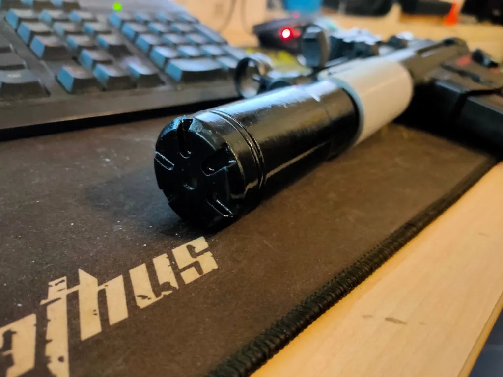 Suppressor cho TM MP5K với phần mở rộng nòng