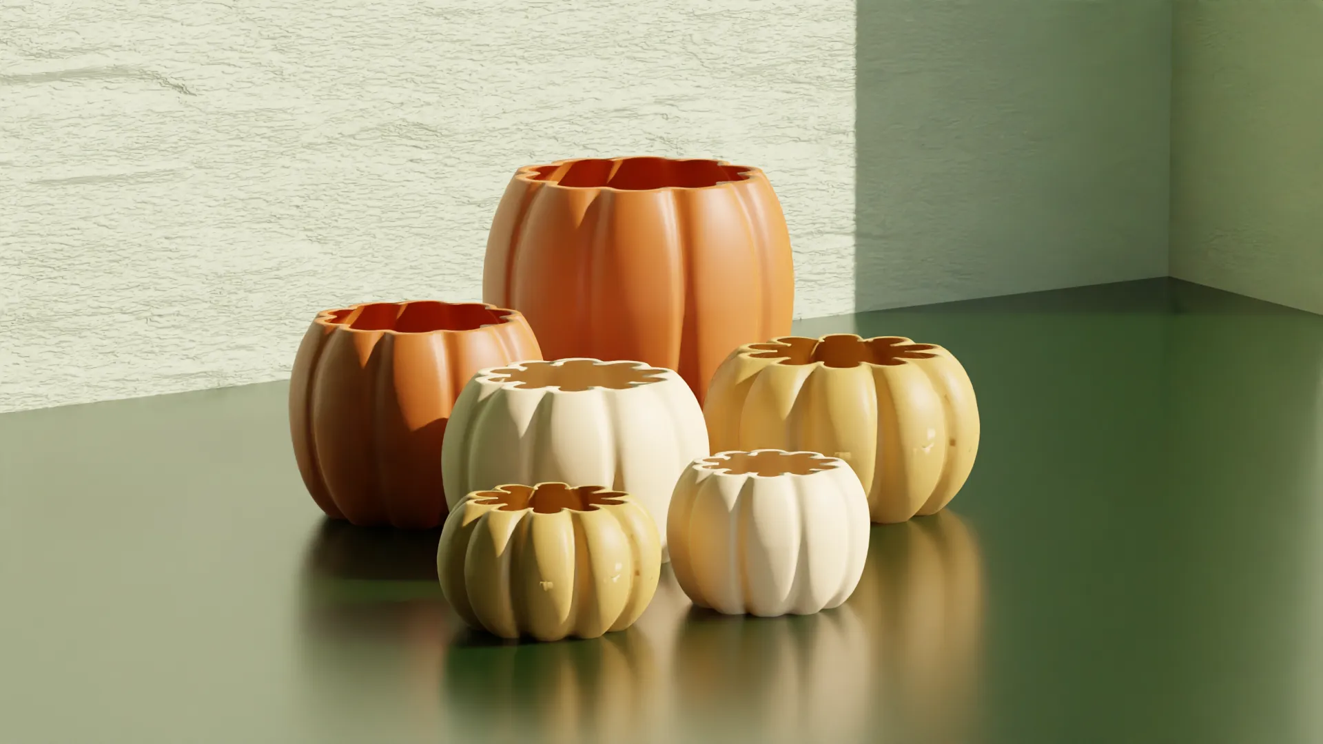 Bình hoa bí ngô trang trí Halloween