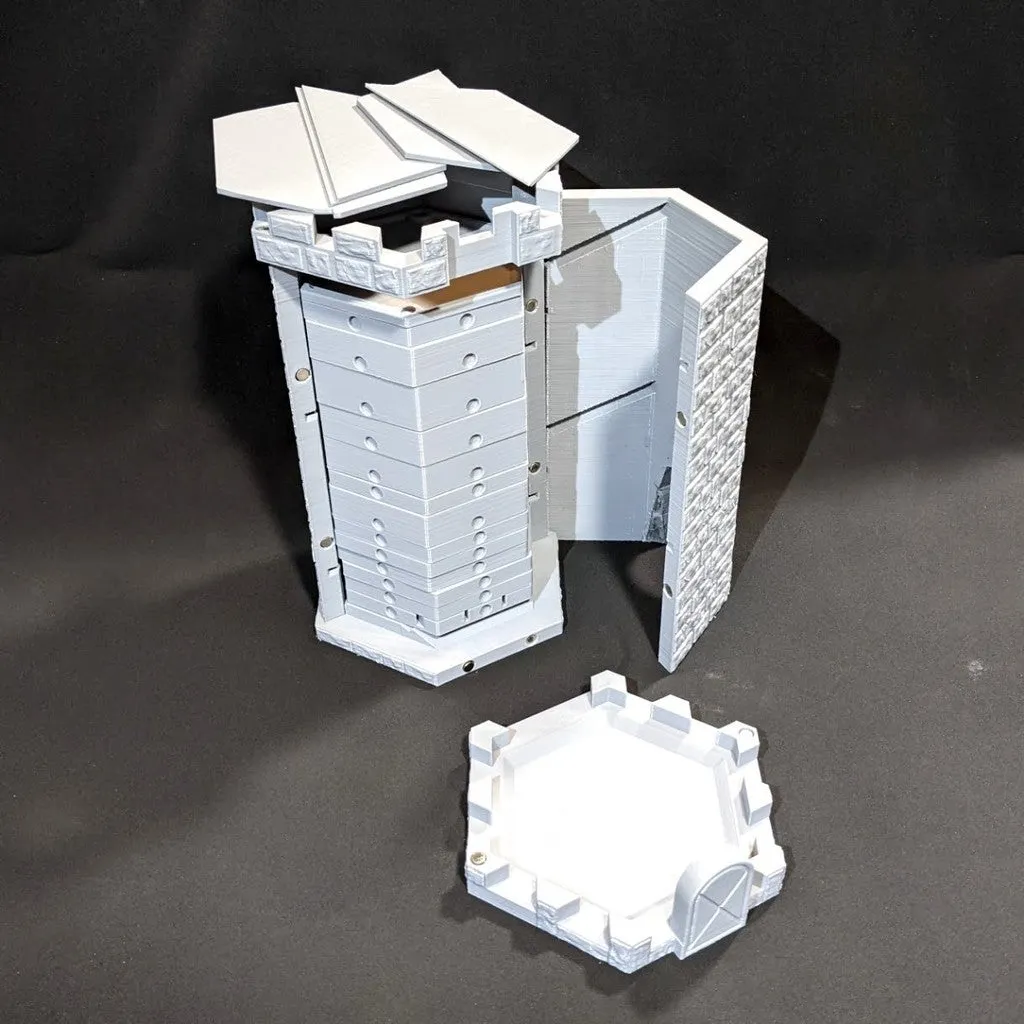 Tháp Xúc Xắc Đựng Khay Trò Chơi và Ly Uống