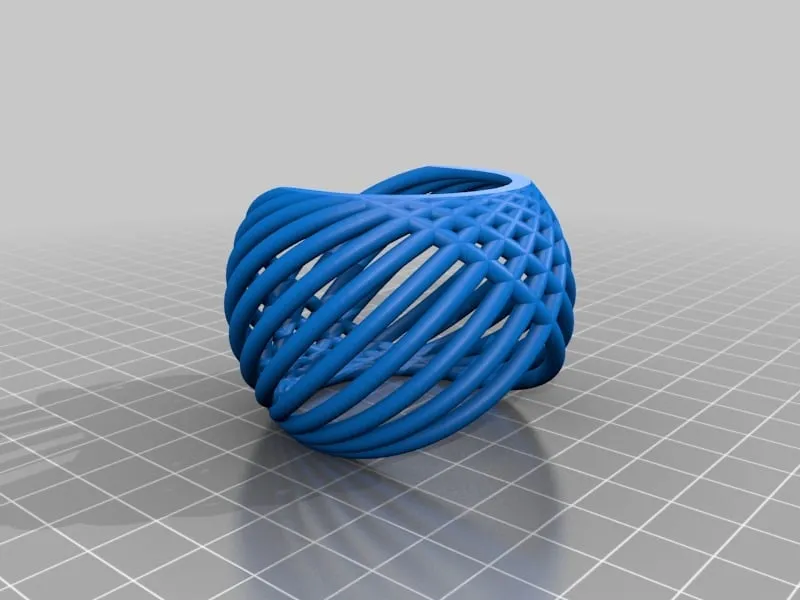 Vòng khăn ăn đan bất đối xứng nhẹ nhàng