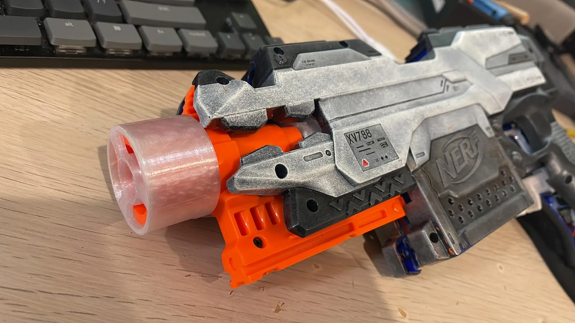 Bộ phụ kiện nòng súng Nerf Stryfe với khung Kuryaka