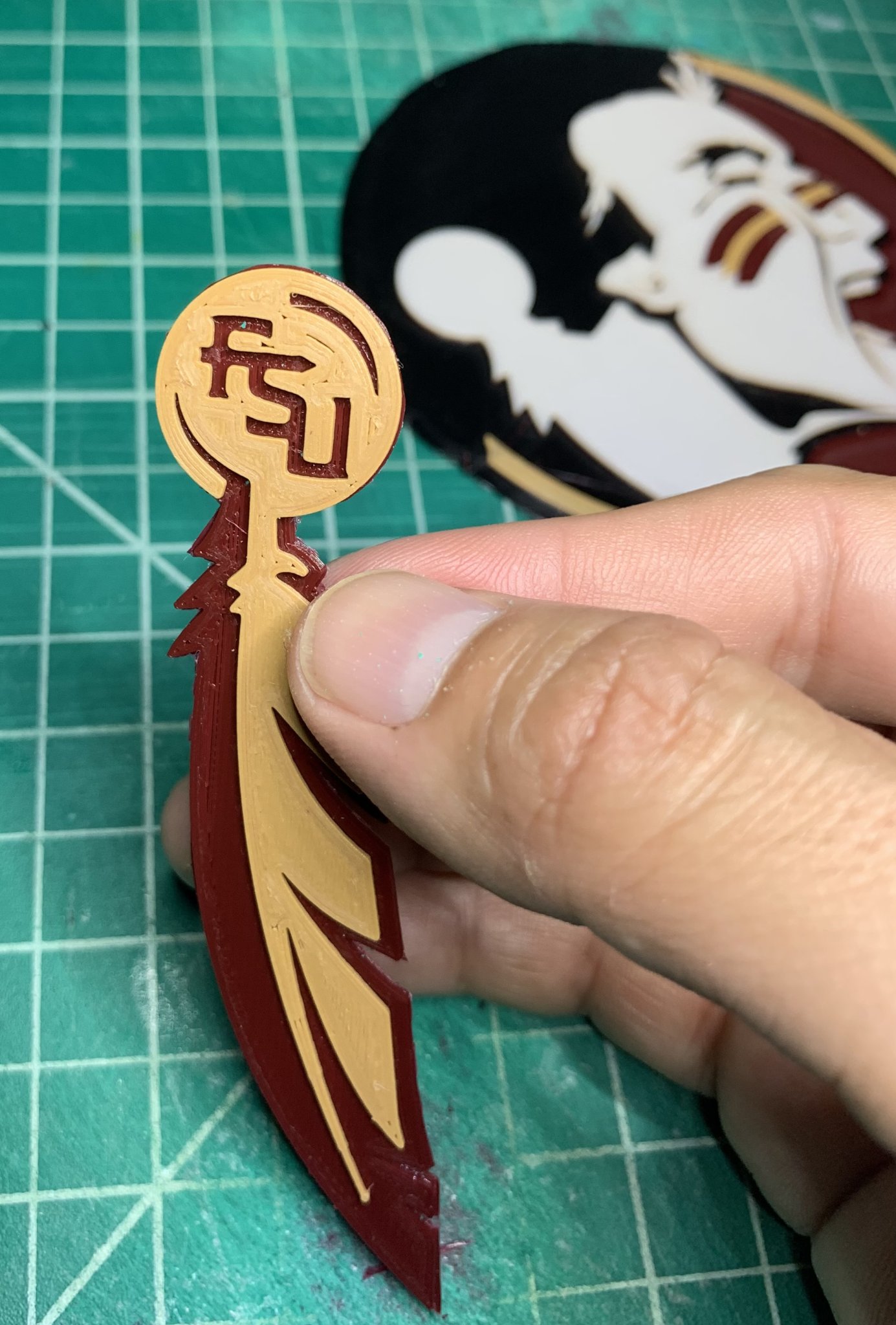 Biểu tượng 3D đội bóng Seminoles của Đại học Bang Florida