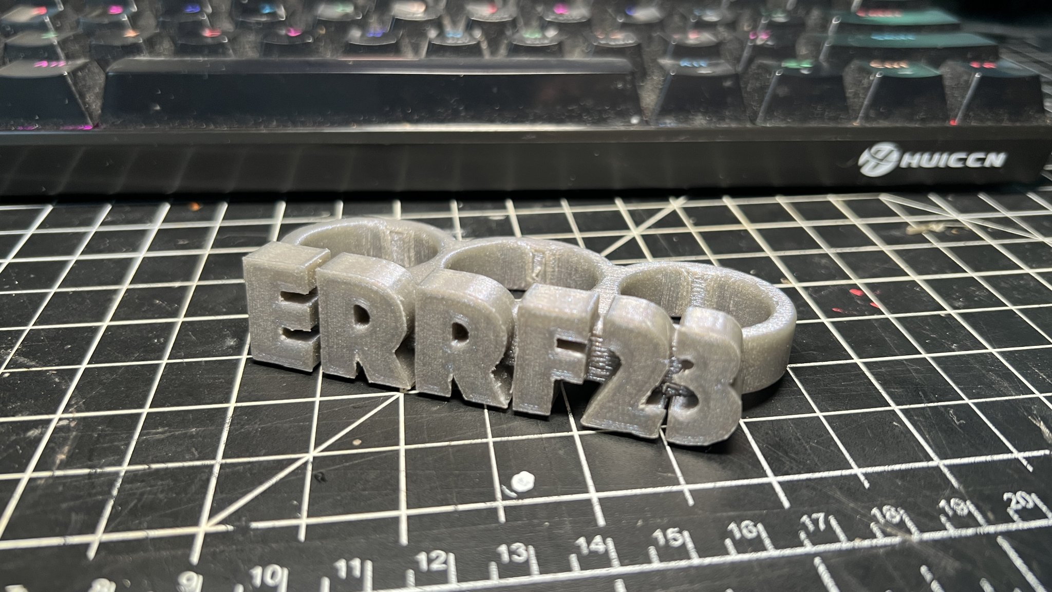 Nhẫn ba ngón ERRF - Biểu tượng đam mê in 3D