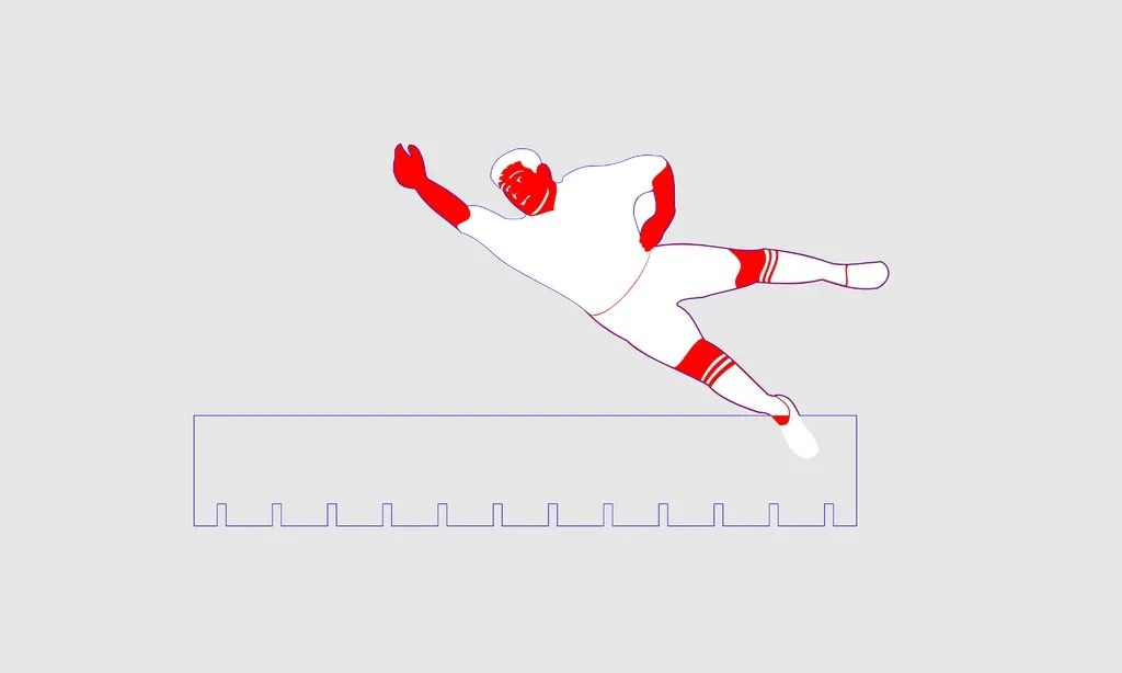 Cảnh bóng đá thể hiện niềm vui và nỗi buồn trong trận đấu