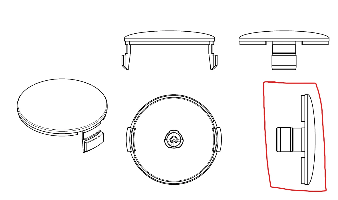 Thay thế vỏ trục cho máy cắt cỏ Black+Decker