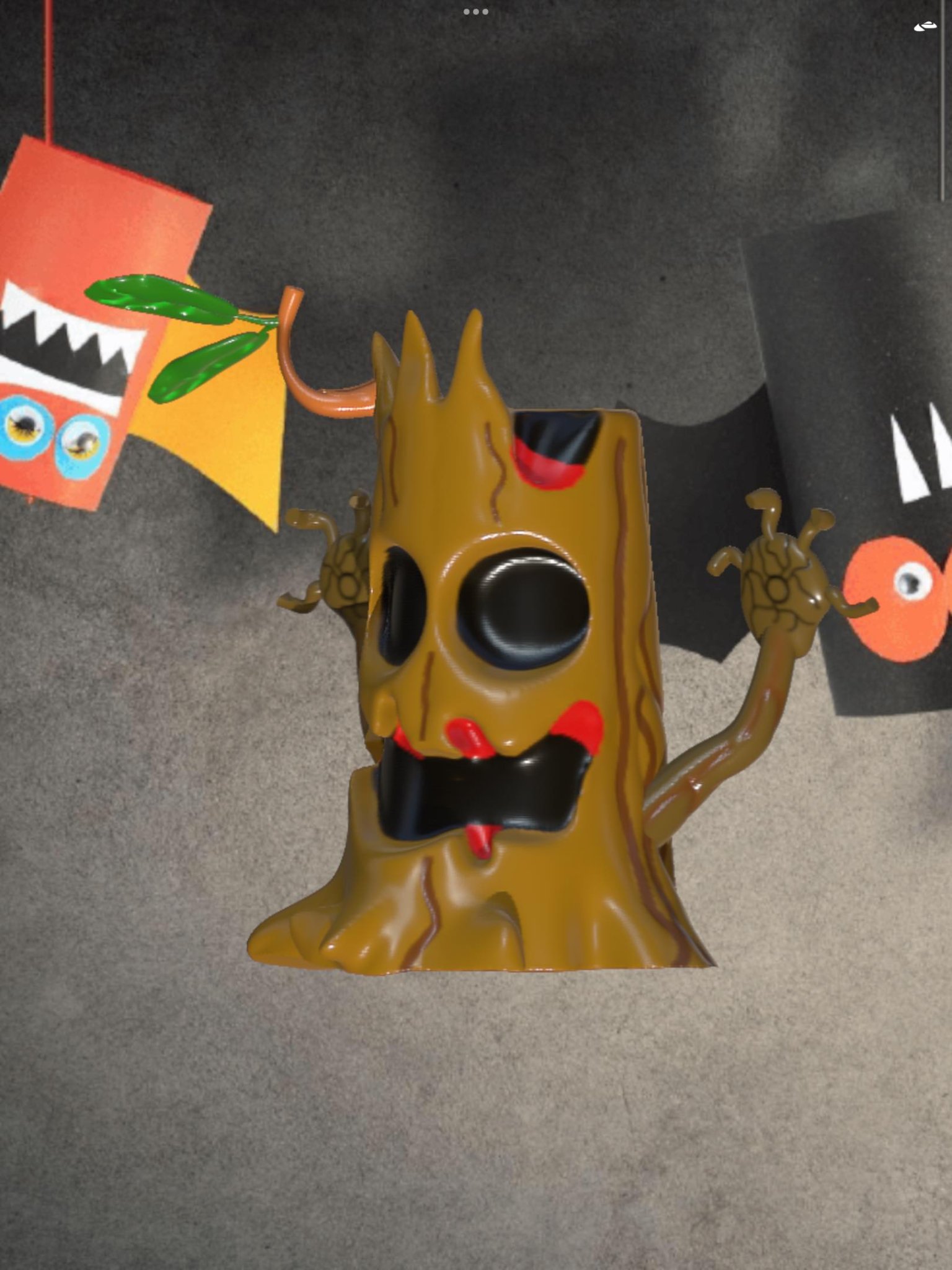 Gốc cây Halloween trang trí cho mùa lễ hội