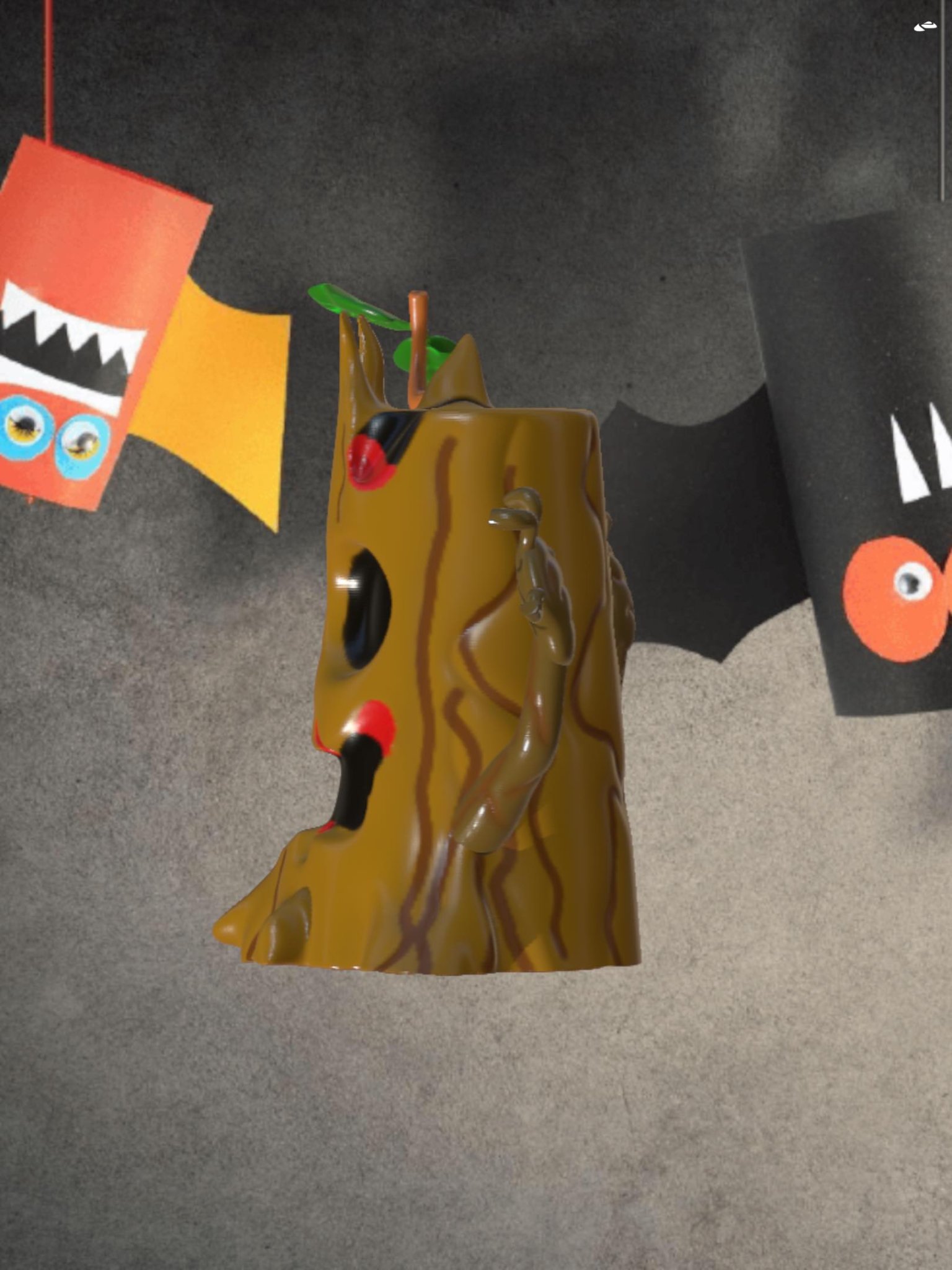 Gốc cây Halloween trang trí cho mùa lễ hội