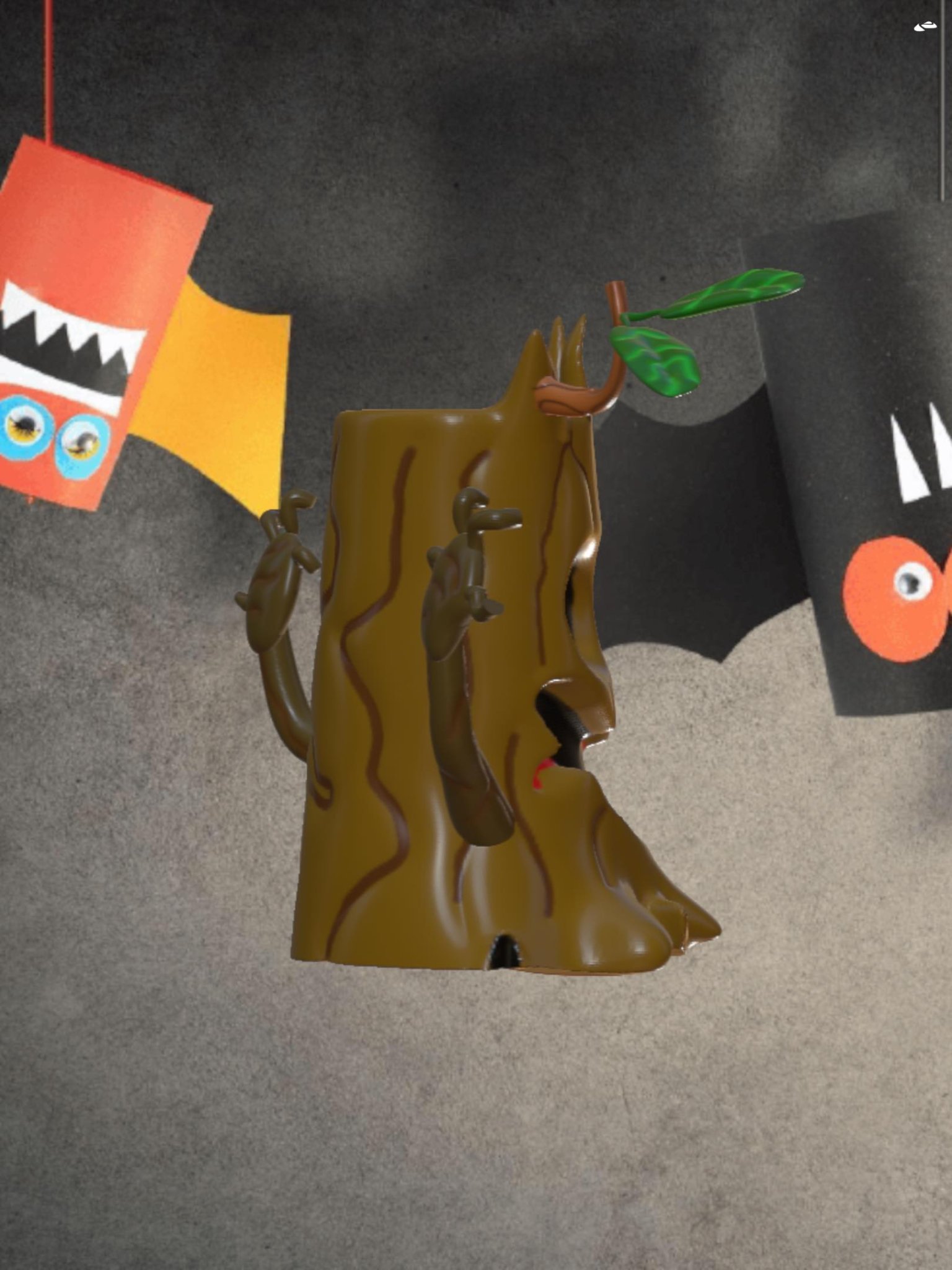 Gốc cây Halloween trang trí cho mùa lễ hội