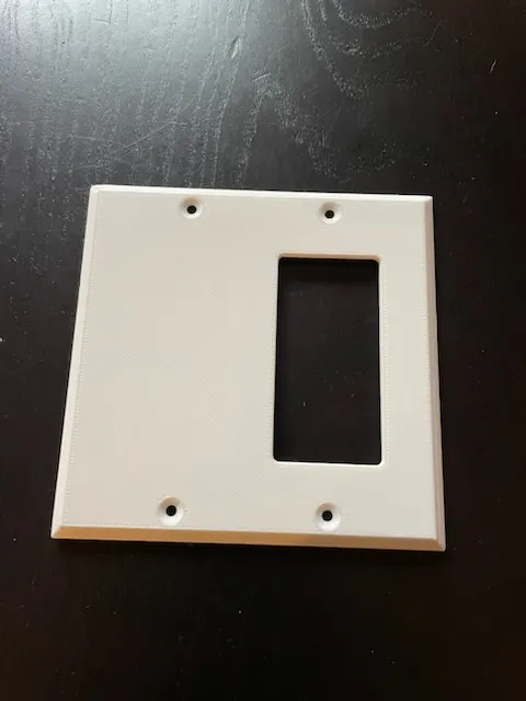 Công tắc ánh sáng Decora kích thước đơn, hai lỗ